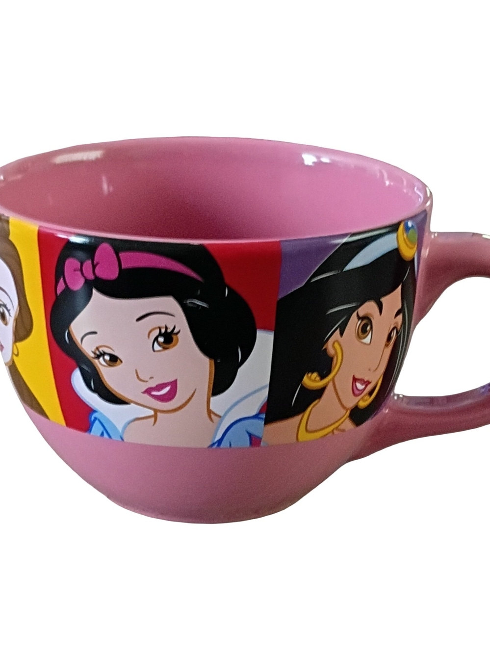 Disney Princess Pink Ceramic Mug with Character Panel